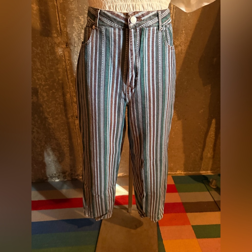 Simons Multicolor Striped Jeans